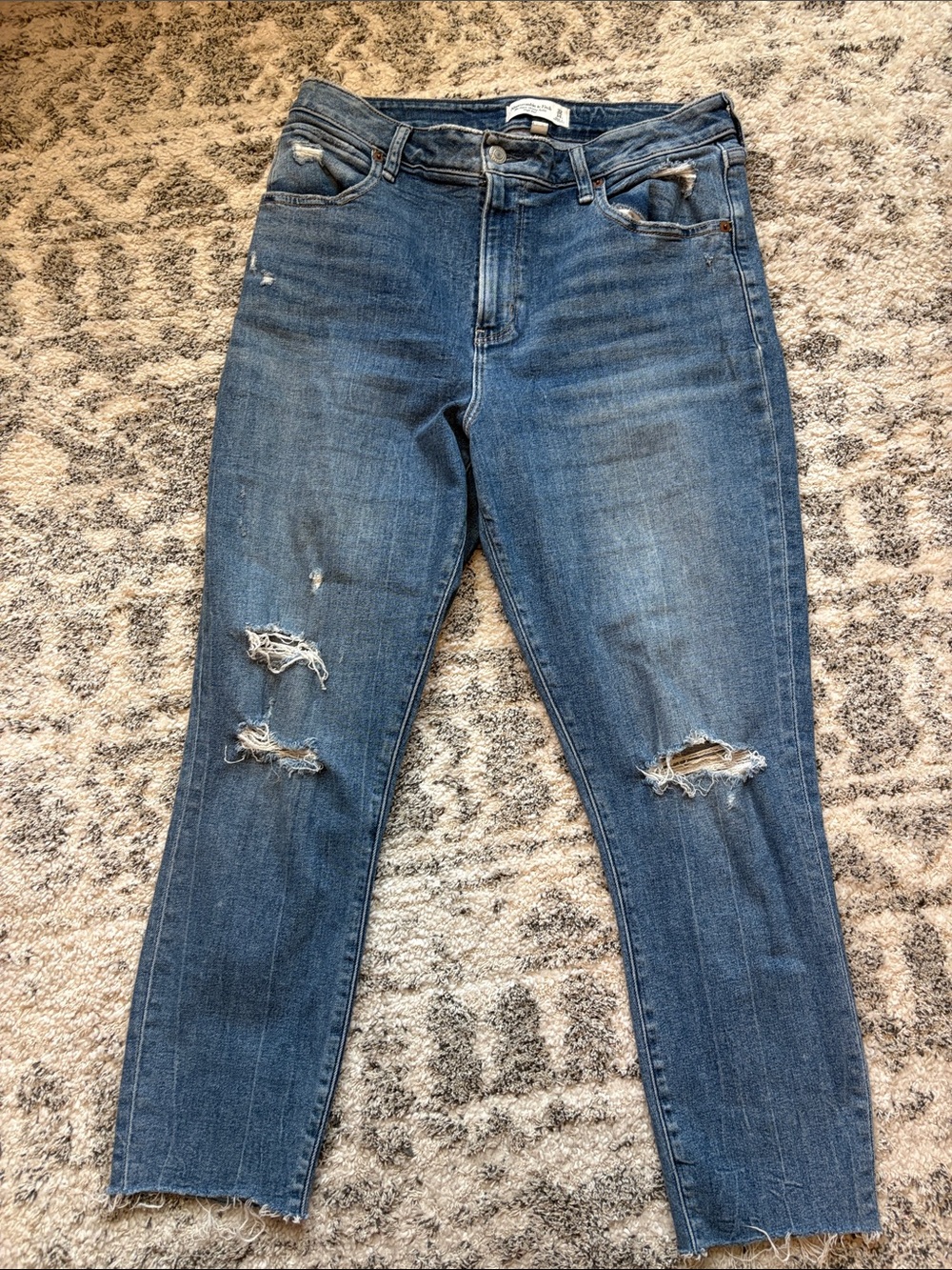 Abercrombie & Fitch high rise super Skinny Jeans curve love size 32/14 reg